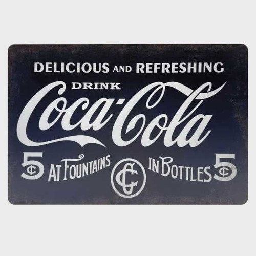 Blechschild coca cola - coca,