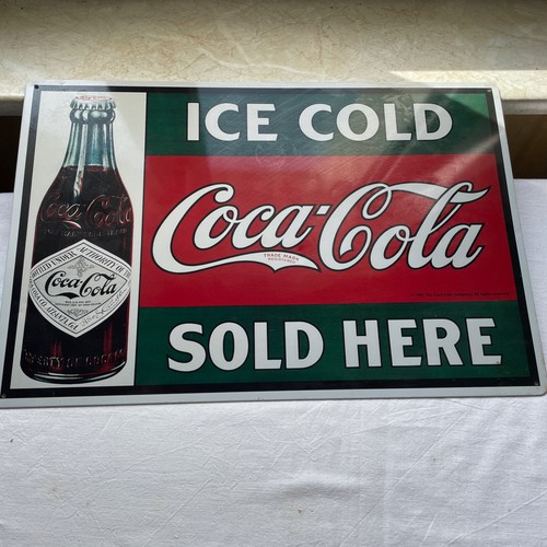 Coca cola blechschild ice - blechschild,