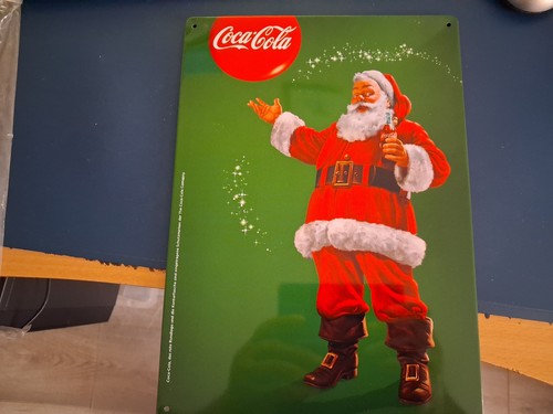 Coca cola blechschild - cola, grün