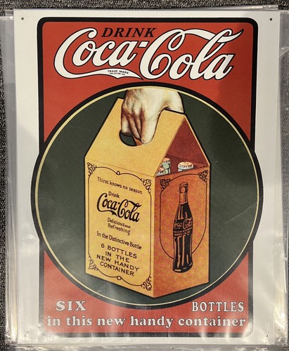 Blechschild coca cola six - blechschild,