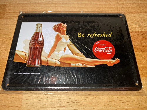 Coca cola blechschild retro - coca-cola,