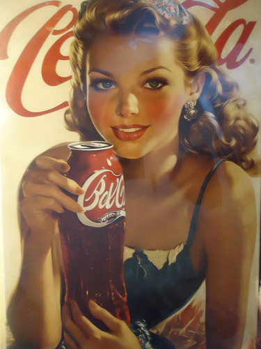 Retro blechschild coca cola - coca,