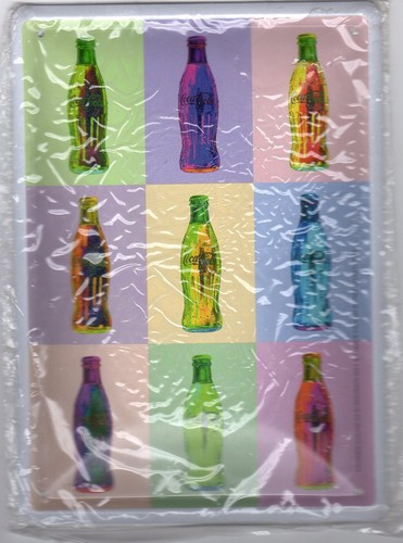 Coca cola blechschild flaschen - cola,
