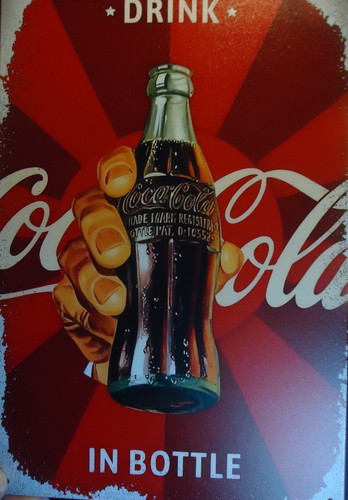 Retro blechschild coca cola - retro,