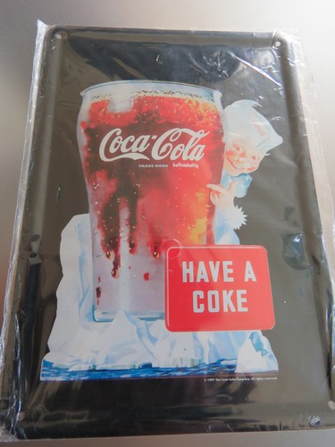 Coca cola blechschild - cola:, "have