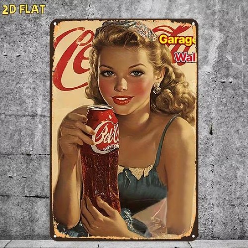 Blechschild pin girl - blechschild,