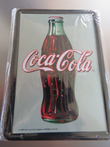 Coca cola blechschild - cola:,