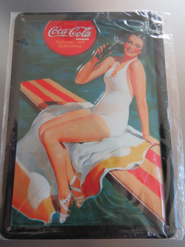Coca cola blechschild lady - coca, cola: