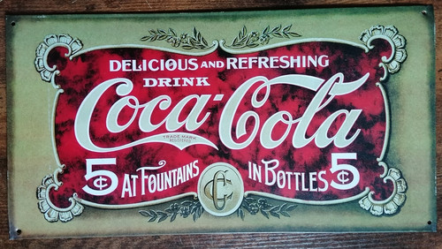 Coca cola blechschild 1999 - coca-cola,
