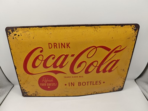 Coca cola blechschild - cola,