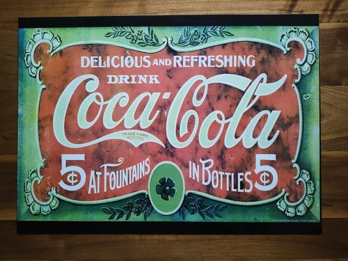 Retro coca cola blechschild - coca,