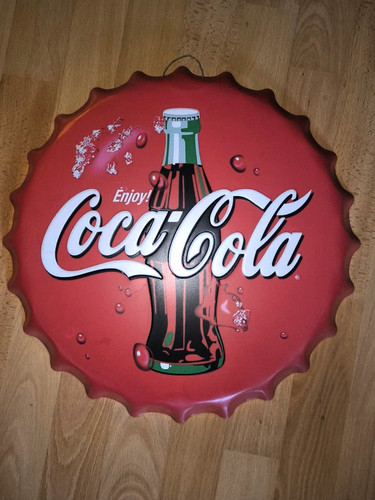 Coca cola blechschild - coca-cola,