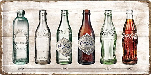 Coca cola bottle - coca-cola, timeline