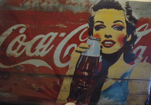 Retro blechschild coca - ,