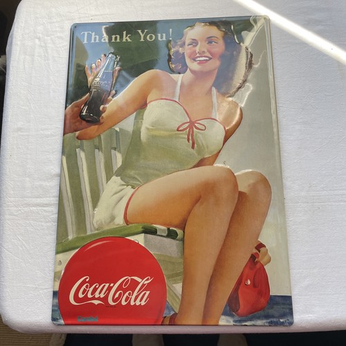 Coca cola blechschild - cola,
