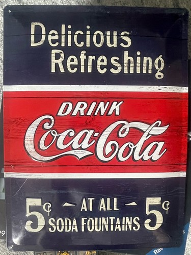 Coca cola blechschild 40 - coca-cola,