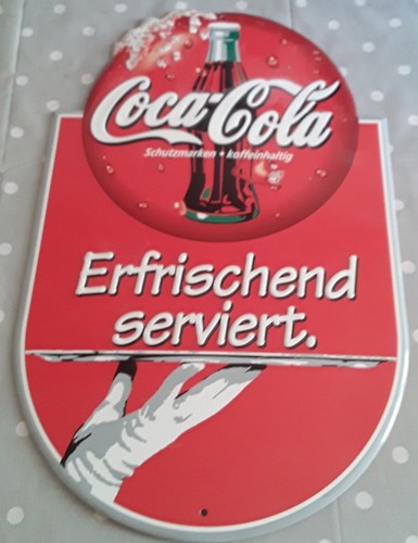 Coca cola blechschild - coca,
