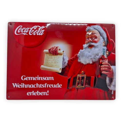 Coca cola blechschild - cola,