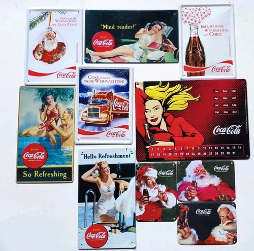 Konvolut blechschild coca cola - konvolut,