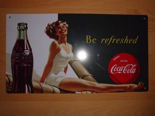 Blechschild von coca cola - blechschild,