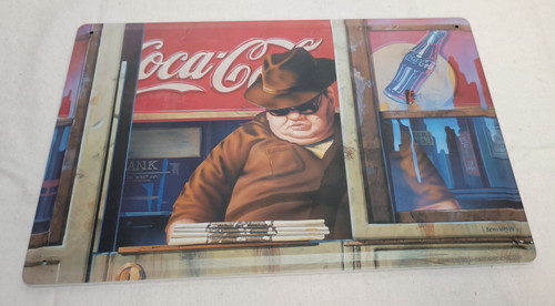 Blechschild coca cola kunst - cola,