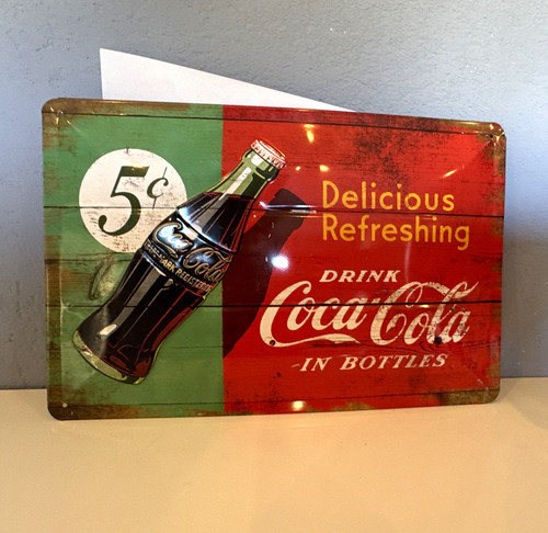 Coca cola blechschild - coca-cola,