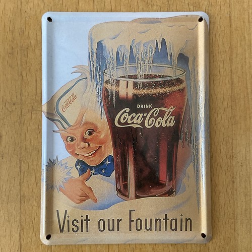Blechschild coca cola visit - blechschild, „visit