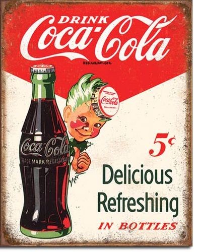 Blechschild coca cola - coca,