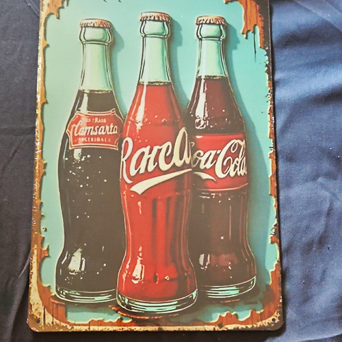 Coca cola blechschild - coca-cola,