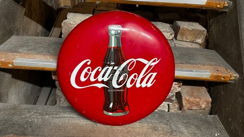 Altes coca cola button schild - button,