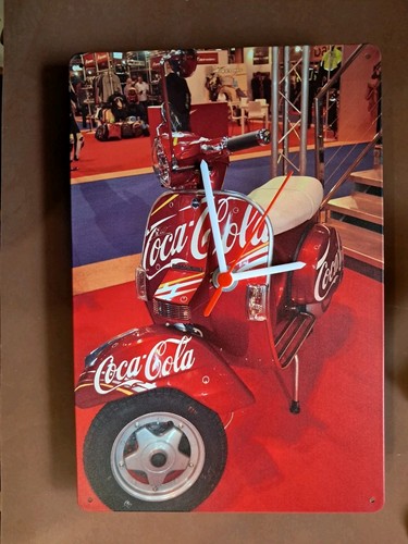 Blechschild uhr coca cola - blechschild,