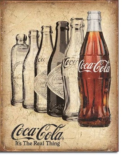 Blechschild coca cola real - ,