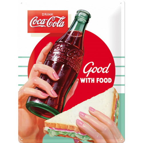 Nostalgic art blechschild coca - blechschild,