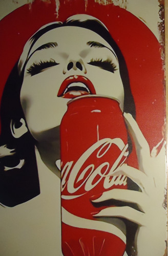 Retro blechschild coca - blechschild,