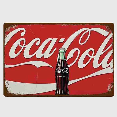 Blechschild coca cola - coca,
