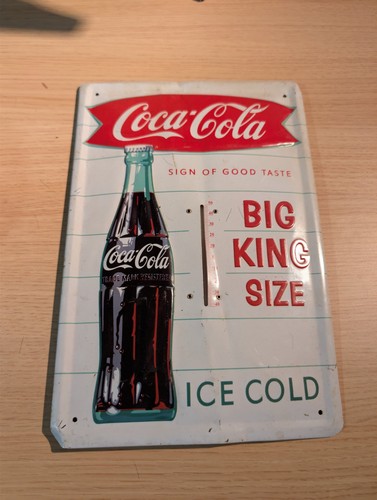 Coca cola blechschild mit - coca-cola,