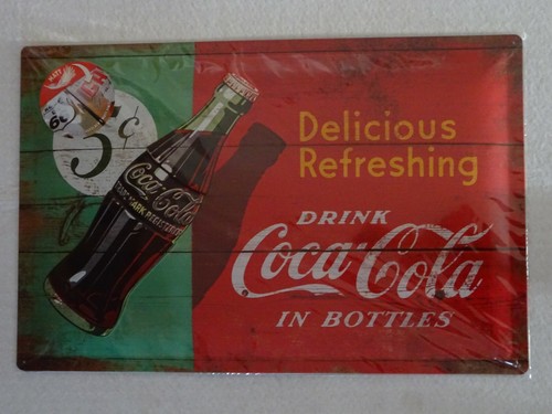 Coca cola blechschild - coca,