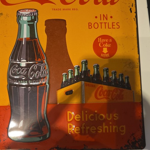 Coca cola blechschild - coca-cola,