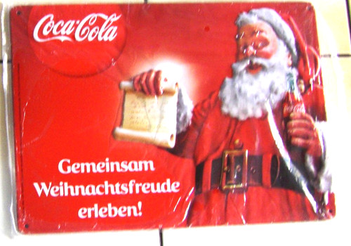 Coca cola blechschild - coca, in
