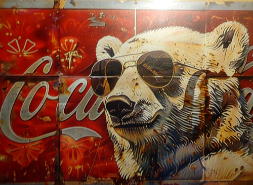Retro blechschild coca - , cola