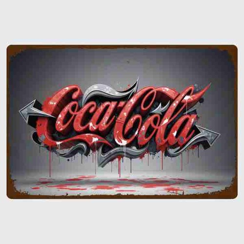 Blechschild coca cola - blechschild,