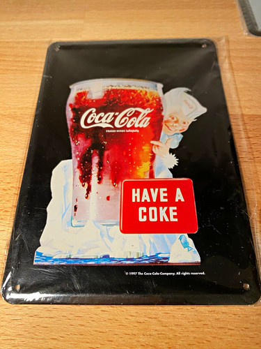 Coca cola blechschild retro - coca-cola,