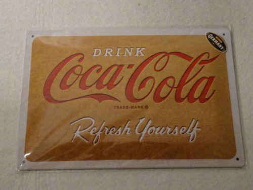 Coca cola blechschild drink - coca-cola,
