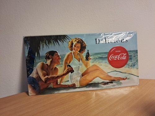 Blechschild coca cola beach - coca,
